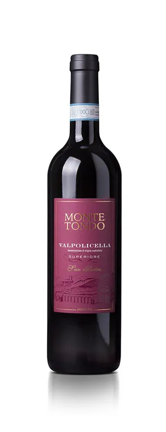 SAN PIETRO VALPOLICELLA DOC SUPERIORE -55% CORVINA; 30% RONDINELLA; 15 % MOLINARA; 2,5g/L zuccheri,13,5% alc.